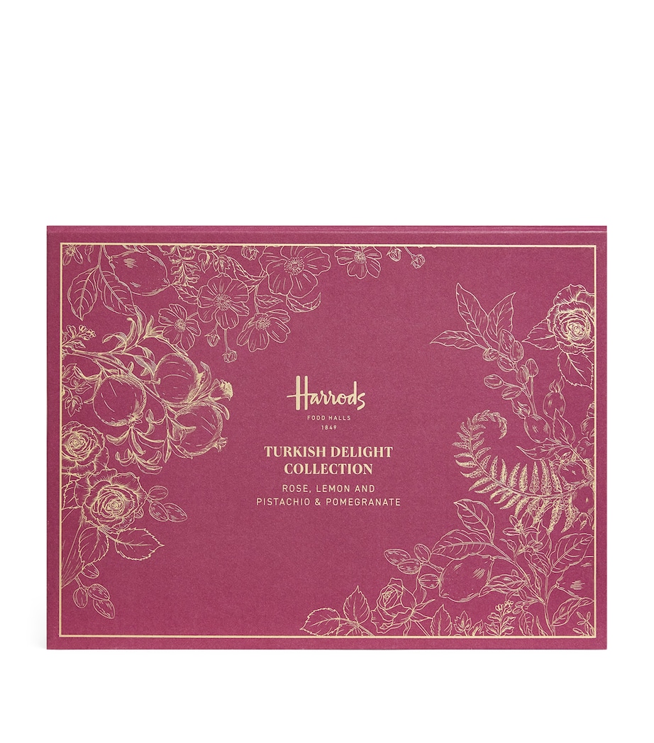 Rose, Lemon and Pistachio & Pomegranate Turkish Delight (400g) NO COLOUR Image 1