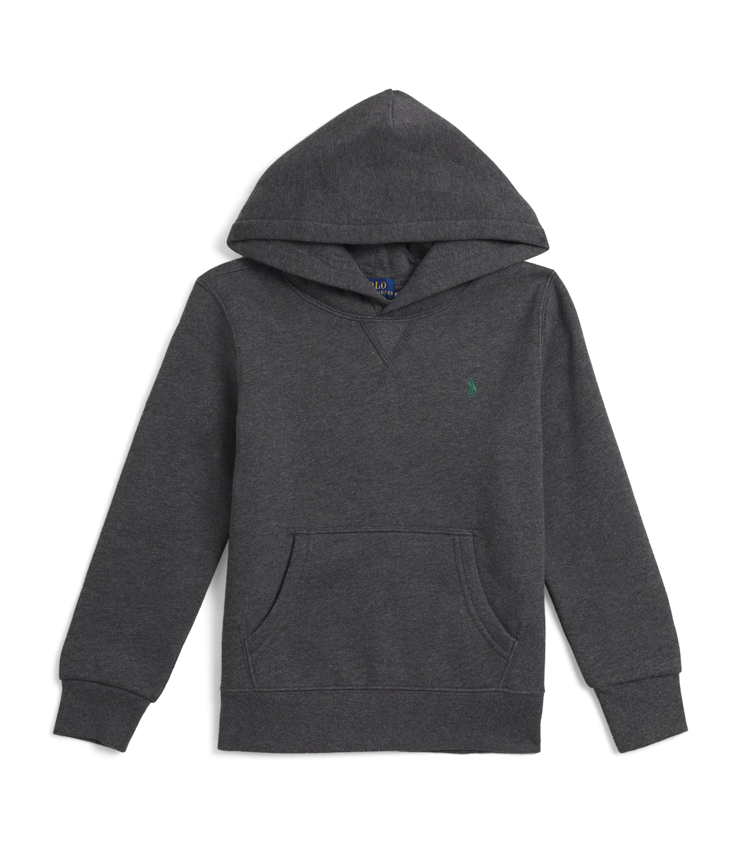Ralph Lauren Cotton-blend Polo Pony Hoodie In Gray