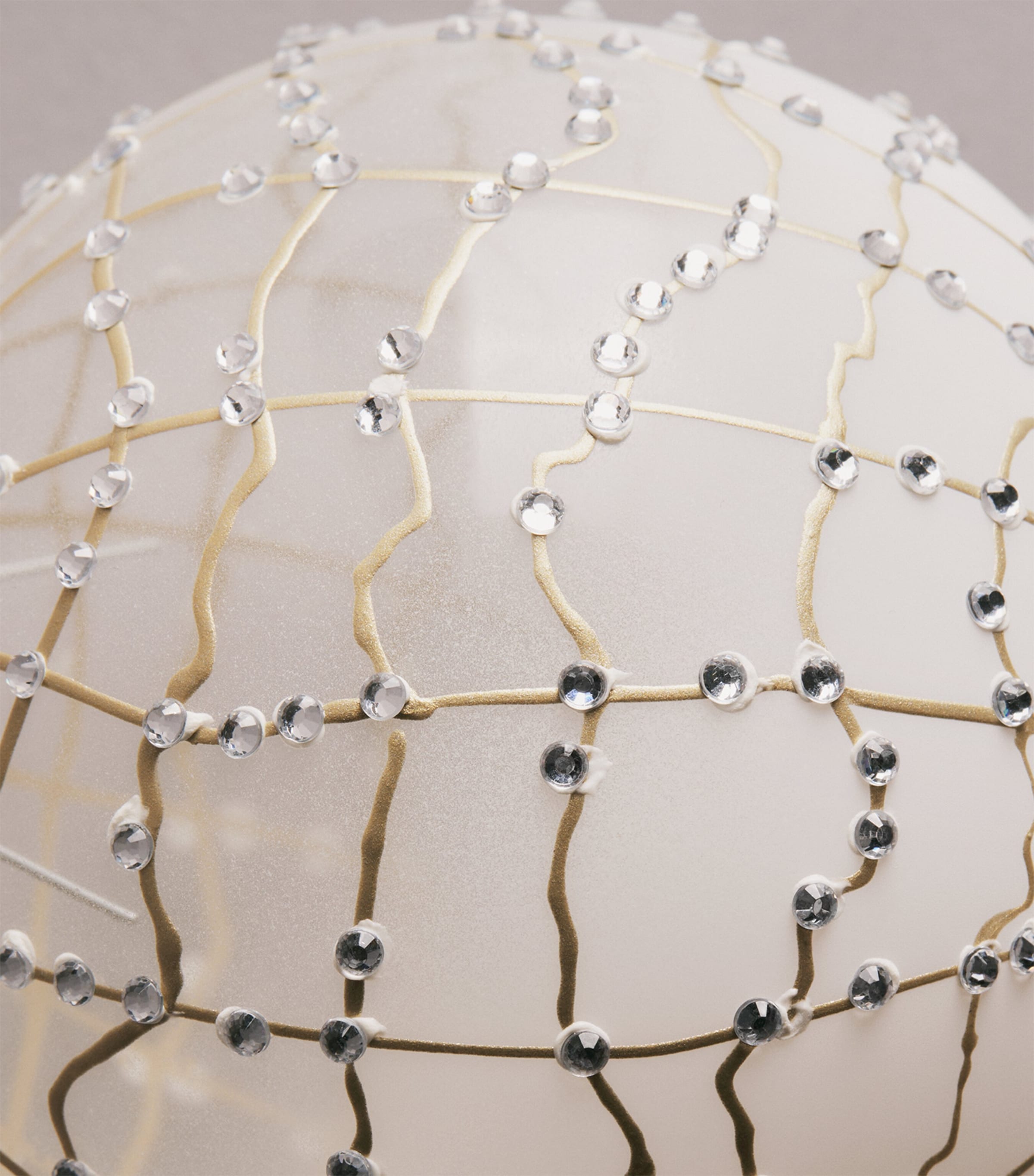 Harrods Crystal-Embellished Ombré Bauble Clr Glss + Whe Shade Image 2