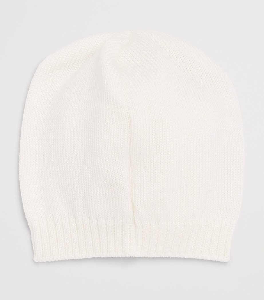 Bimbalo Wool Button-Embellished Hat (1-24 Months) Off White Image 2