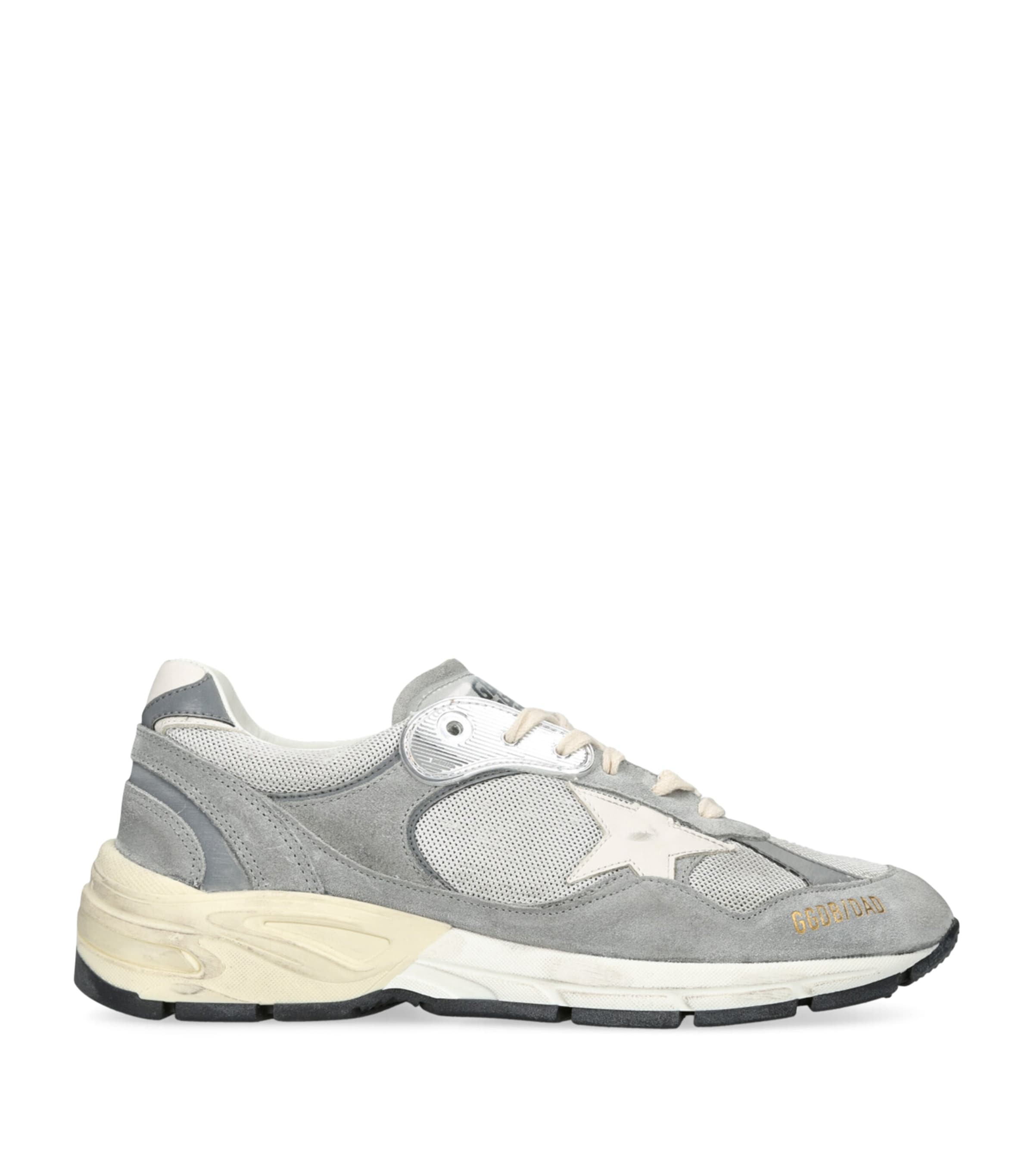 Shop Golden Goose Dad-star Running Trainers In Grey