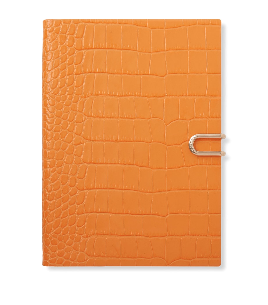 Smythson Leather Mara Soho A5 Mid-Year 2026 Diary Light Orange Image 1