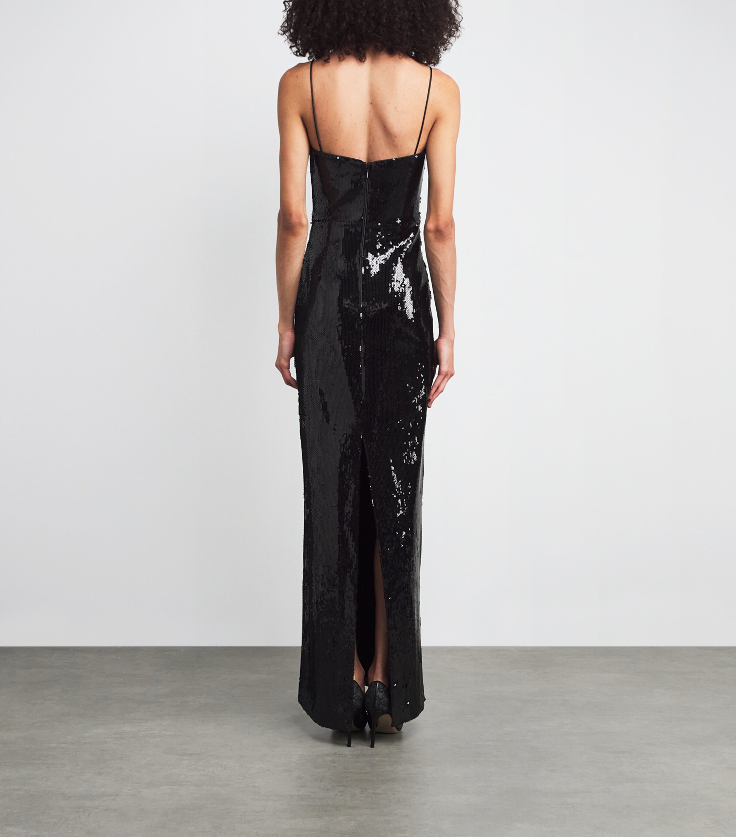 Crystal Snake Lyra Gown BLACK Image 3