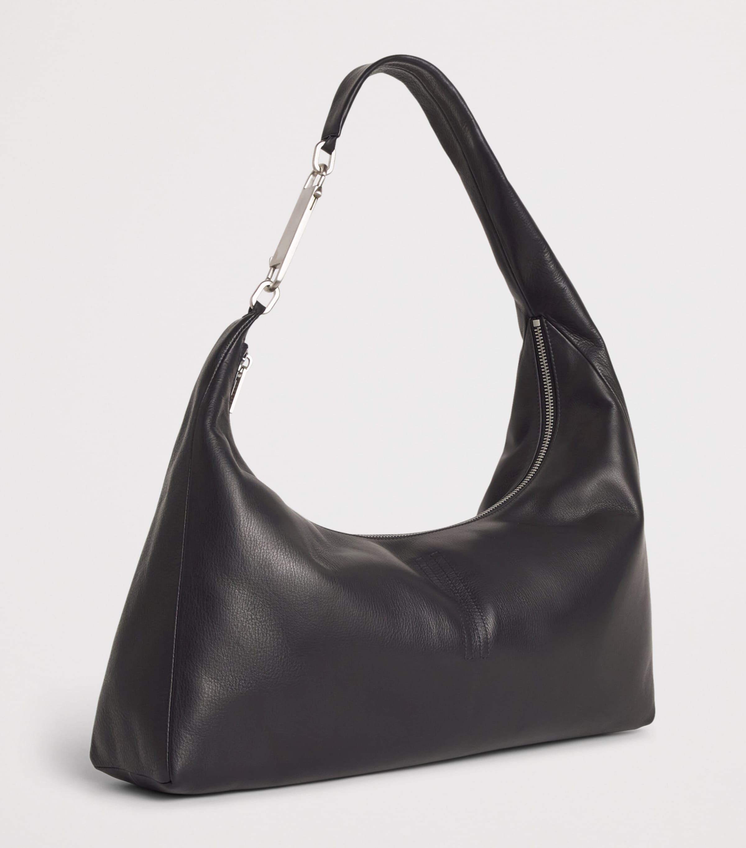 Rick Owens Leather Gemini Messenger Bag Black Image 3