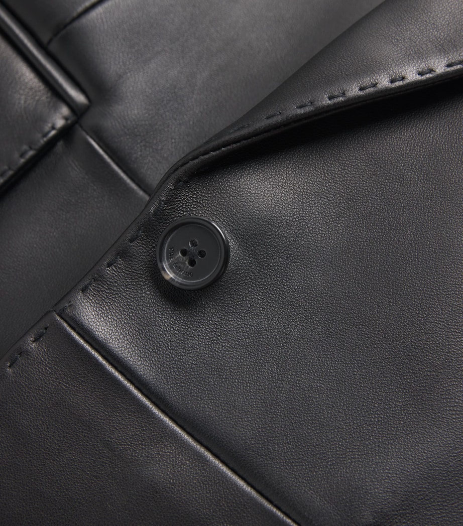 Ash Leather Jacket BLACK Image 5