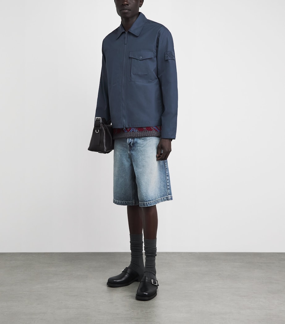 Stone Island Mens Cotton Canvas Ghost Overshirt Image 2