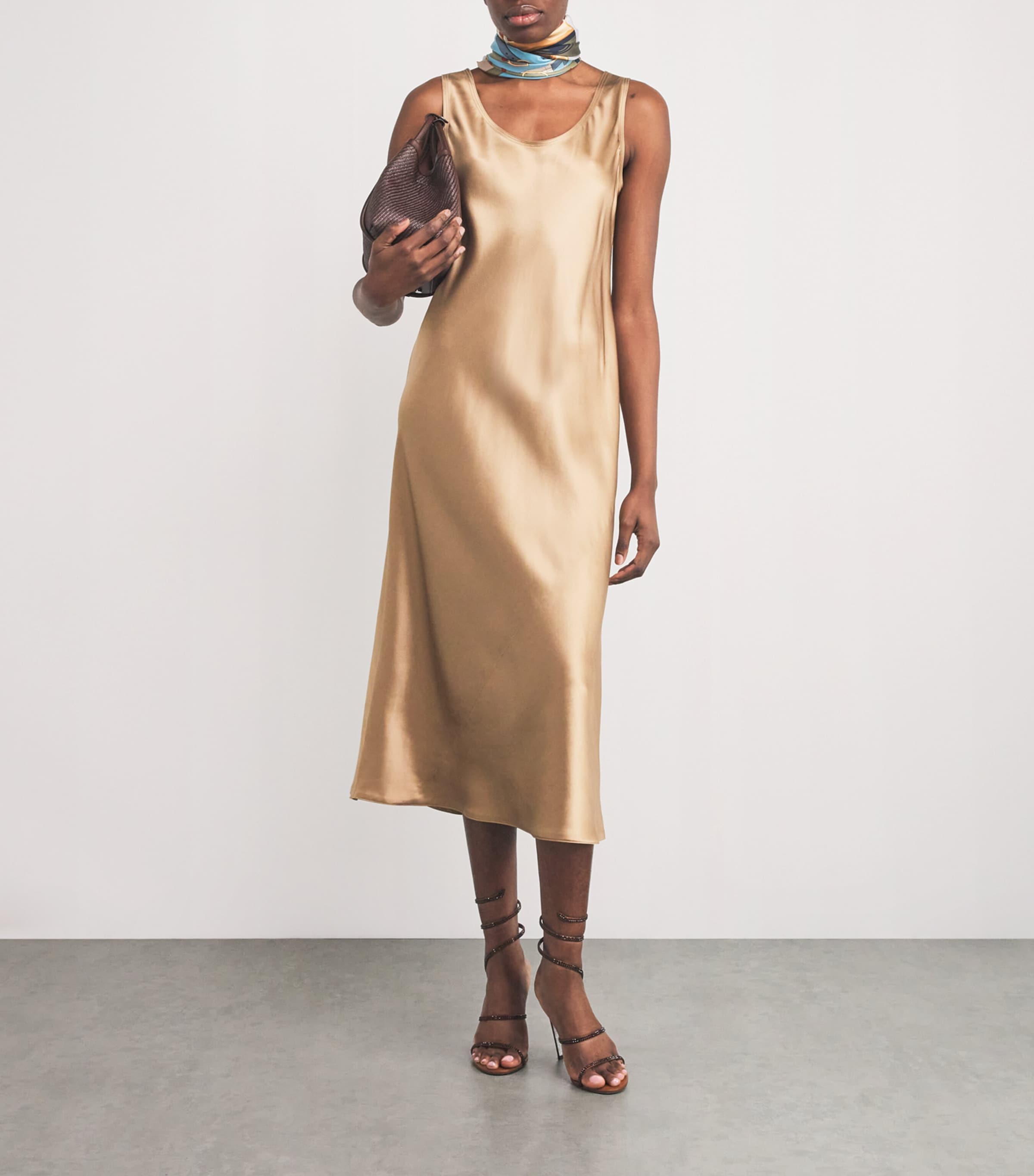 Embellished Cleo II Heeled Sandals 105 BROWN Image 5