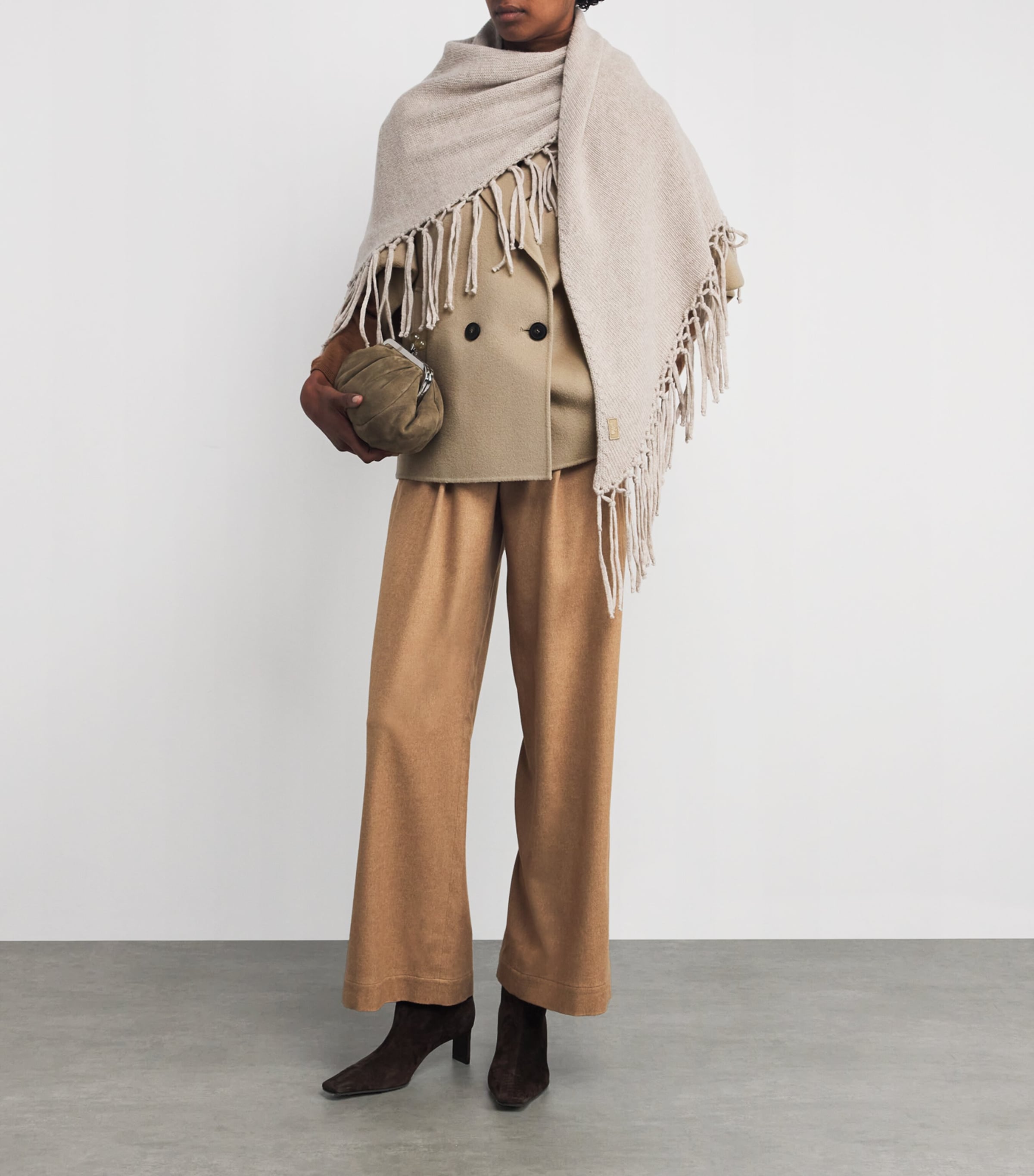 Virgin Wool Short Coat BEIGE Image 2