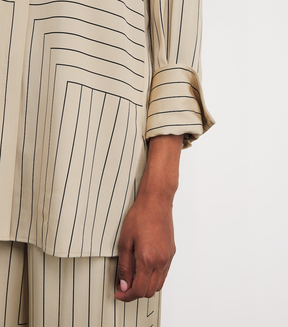 Geometric Print Athena Blouse AFFOGATO/BLACK Image 6