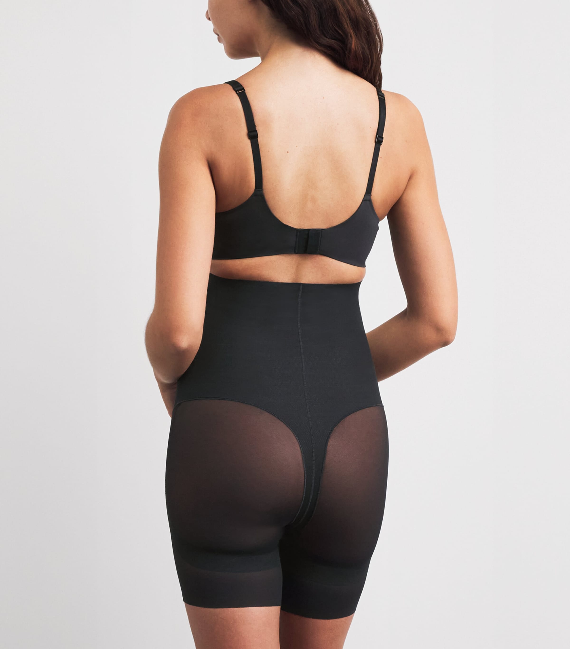 Skims Womens Core Sculpt High-Waist Shorts Onyx Image 3