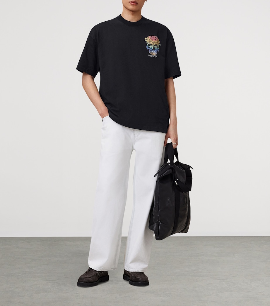 Organic Cotton Trance T-Shirt WASHED BLACK Image 5