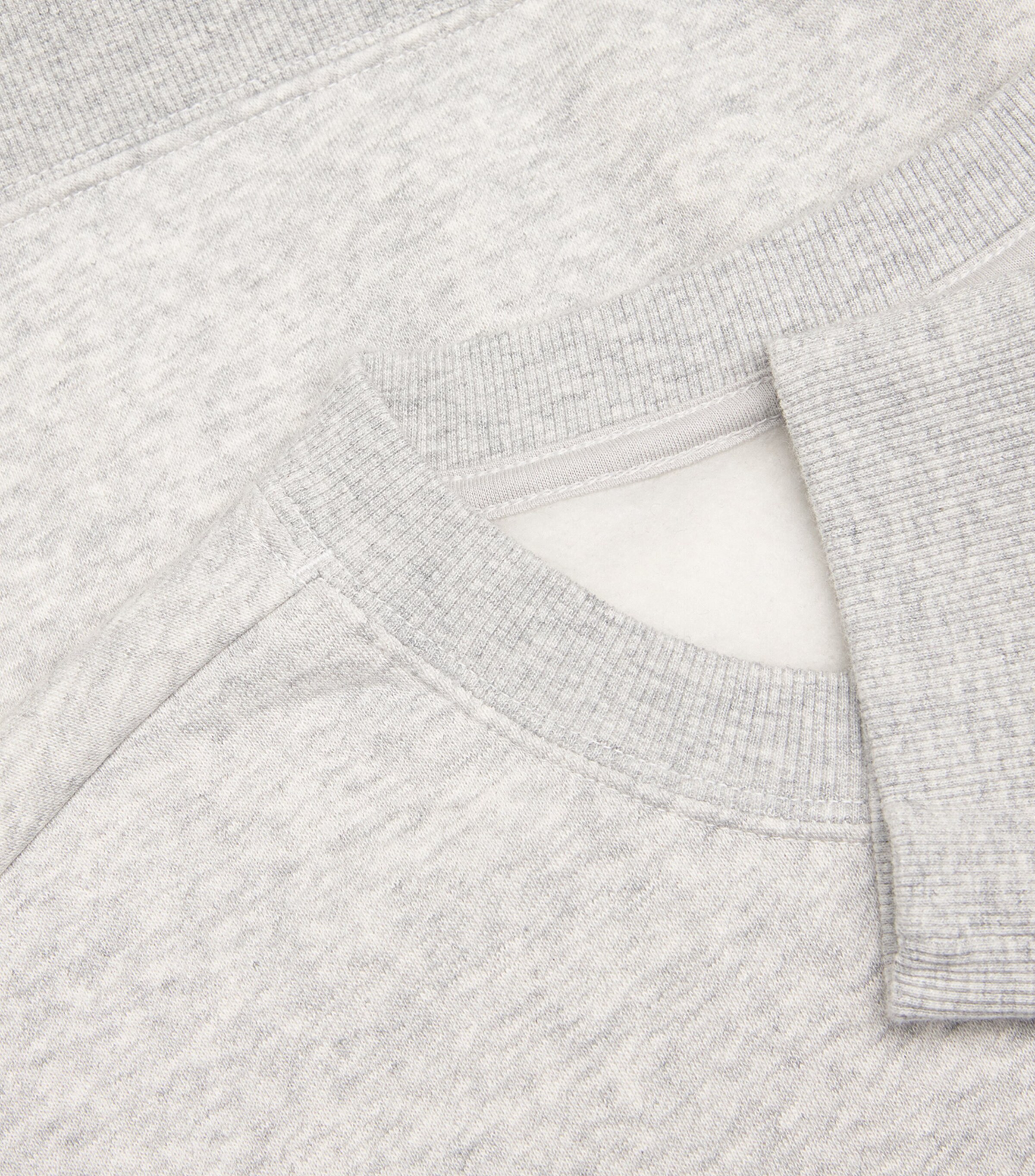 Fleece Lounge Crew-Neck Sweatshirt LIGHT HEATHER GREY Image 5