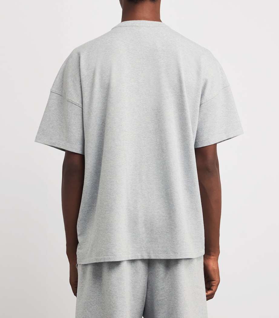 Cotton-Blend Lounge T-Shirt HEATHER GREY Image 4