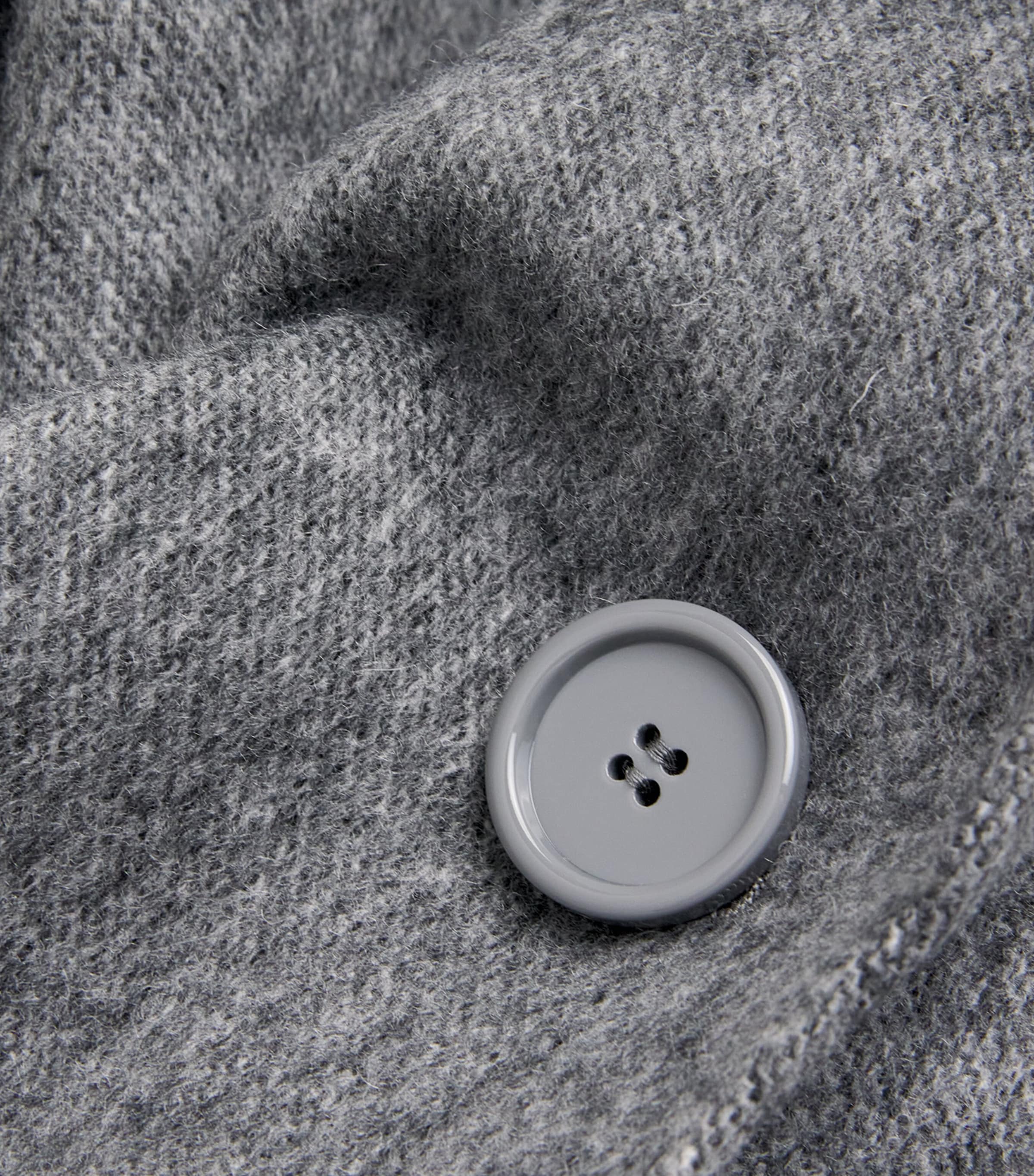 Virgin Wool Single-Breasted Jacket MEDIUM GREY Image 5