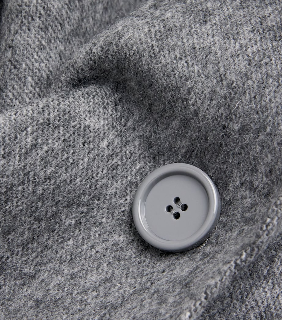 Virgin Wool Single-Breasted Jacket MEDIUM GREY Image 5