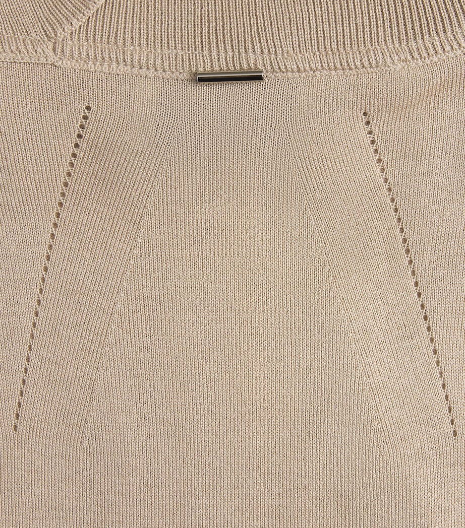 Wool T-Shirt KHAKI BEIGE Image 6