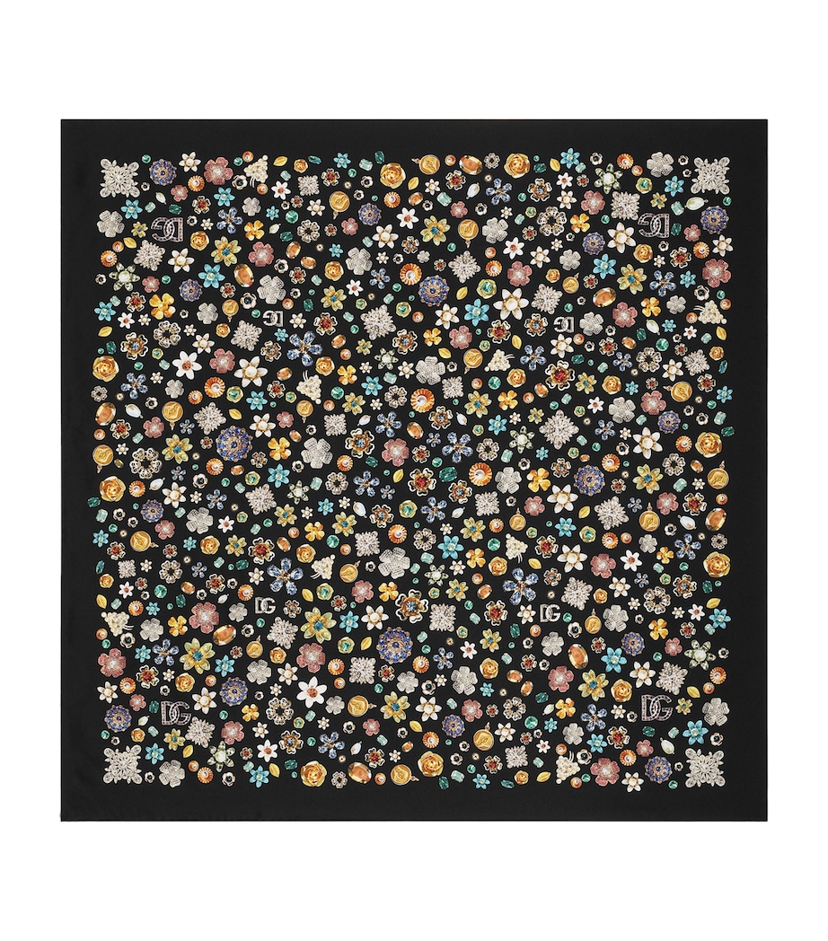 Silk Jewellery Print Scarf HN5SA-GIOIELLI Image 1