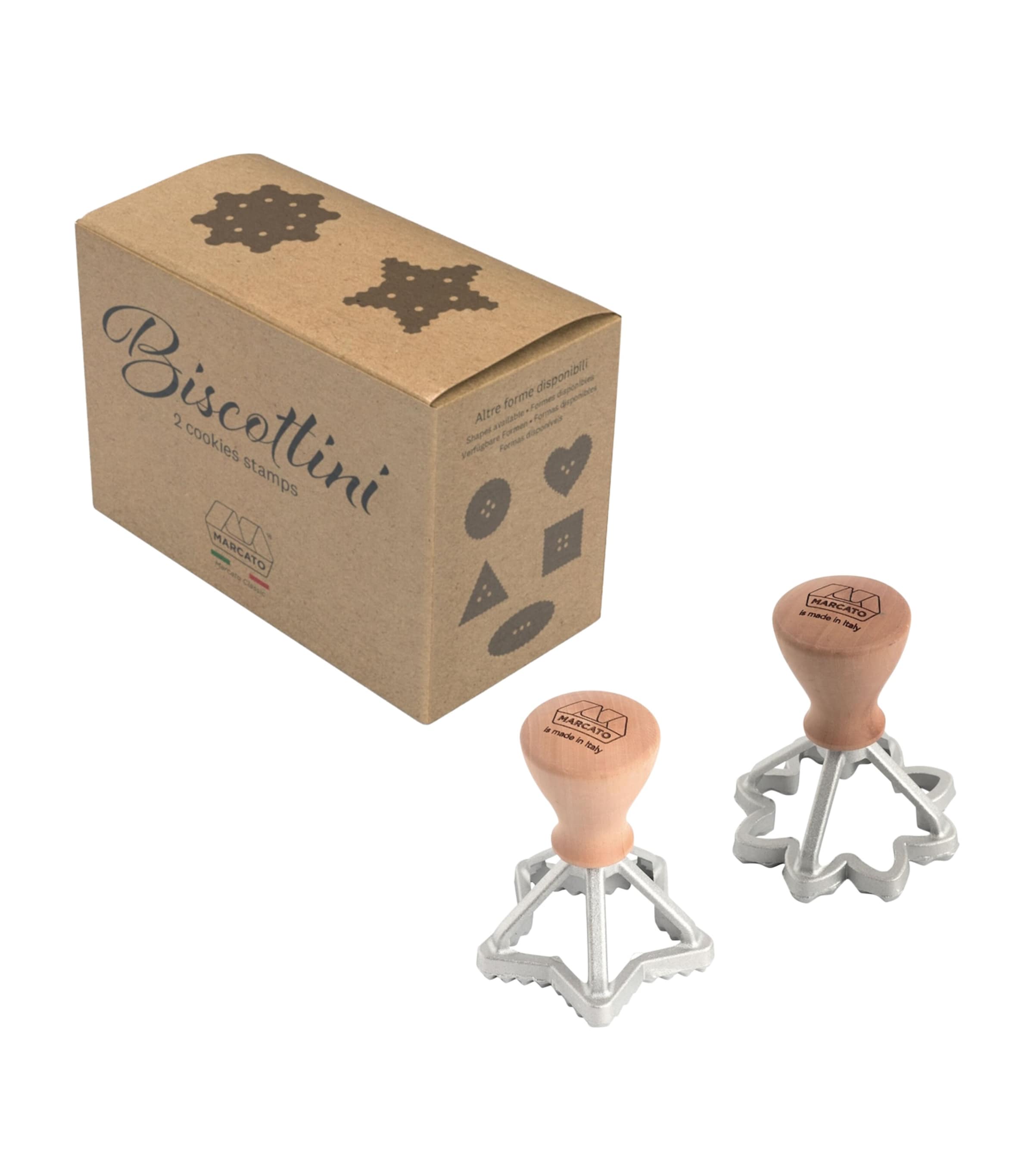 Marcato Aluminium Biscottini Cutter Set In Brown