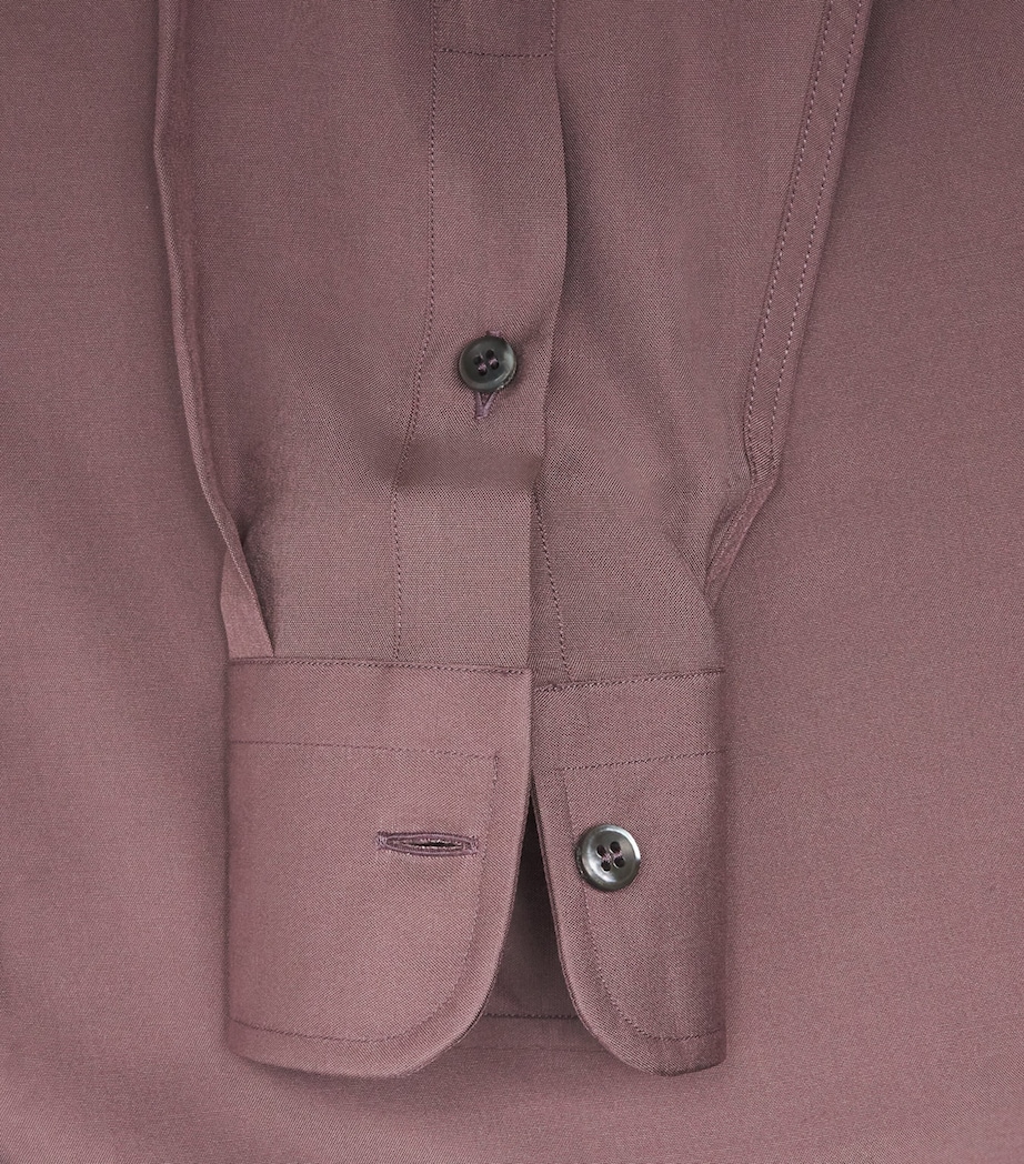 Brioni Womens Silk Button-Up Shirt Image 6