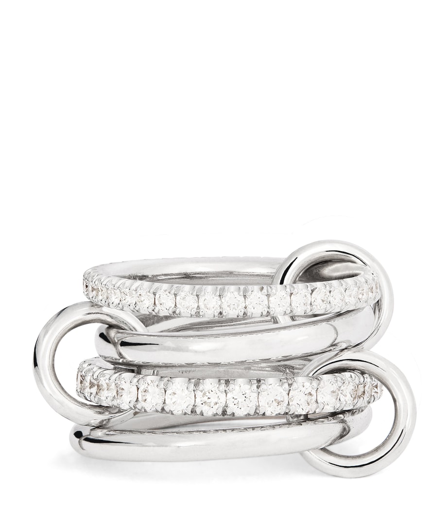 White Gold and Diamond Halley Ring WHITE GOLD Image 1