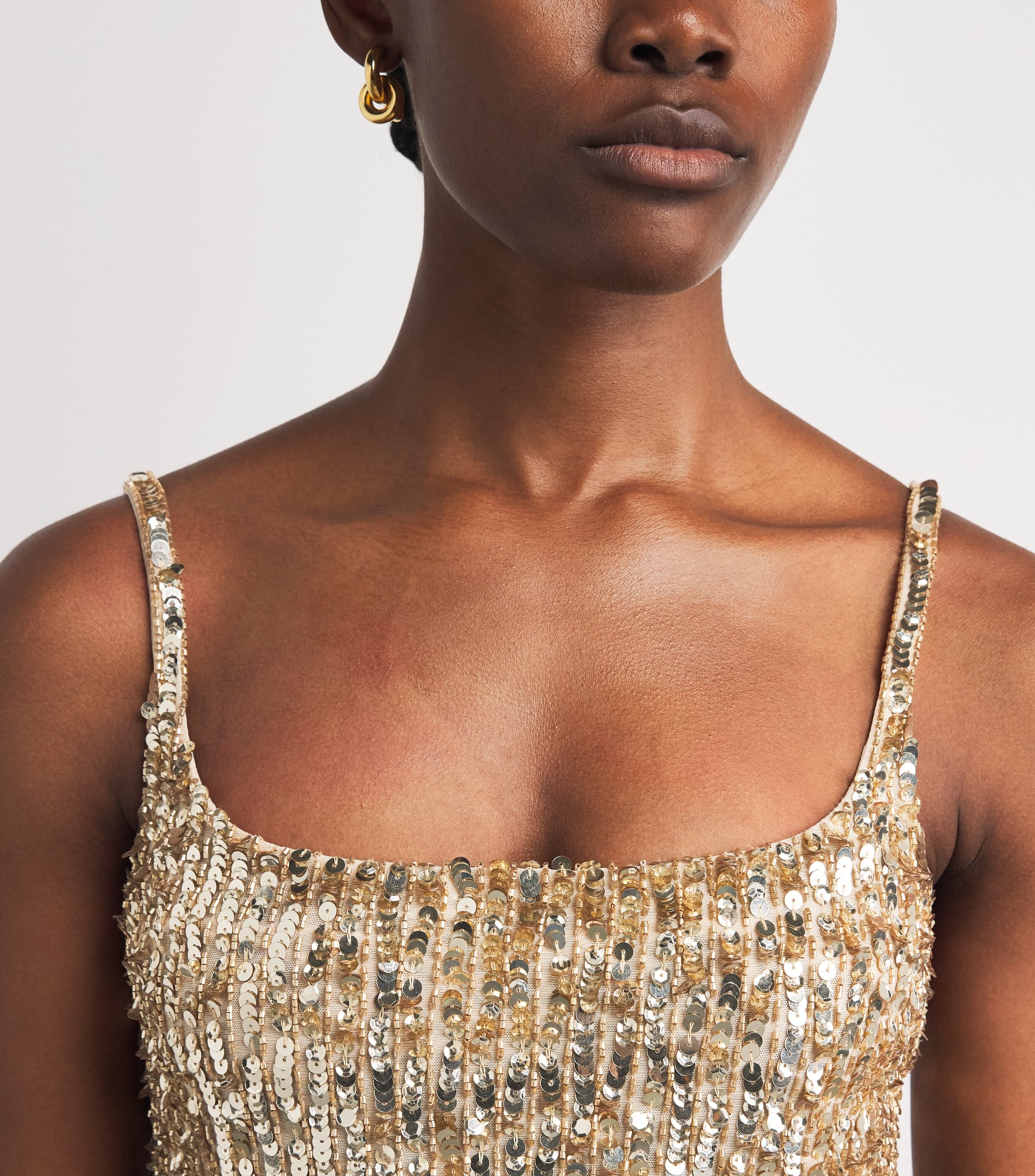 Alice + Olivia Nelle Mini Dress, 4 / Gold