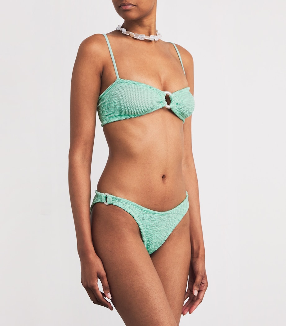 Misty Pearl Hoop Bikini METALLIC MINT Image 2