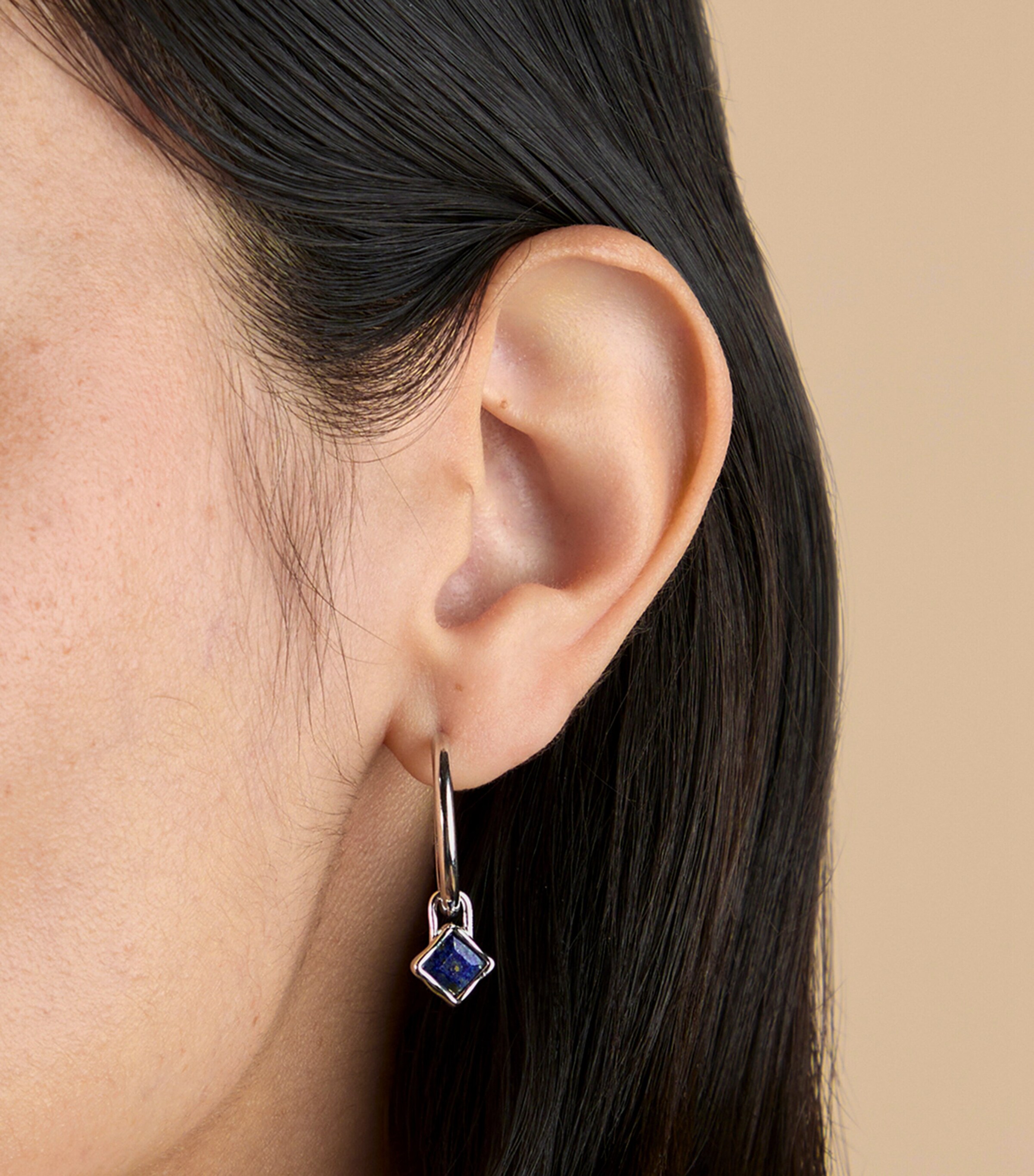 Rhodium-Plated September Birthstone Charm SILVER Image 2