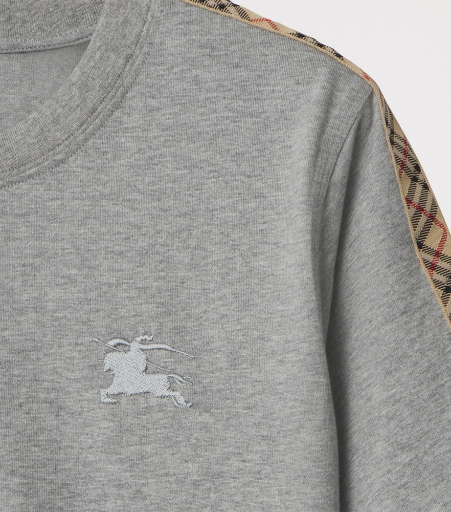 Check-Trim EKD T-Shirt PALE GREY MELANGE Image 4