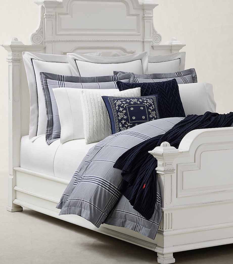 Ralph Lauren Home Cotton August Super King Duvet Cover (220cm x 260cm) Navy Image 5