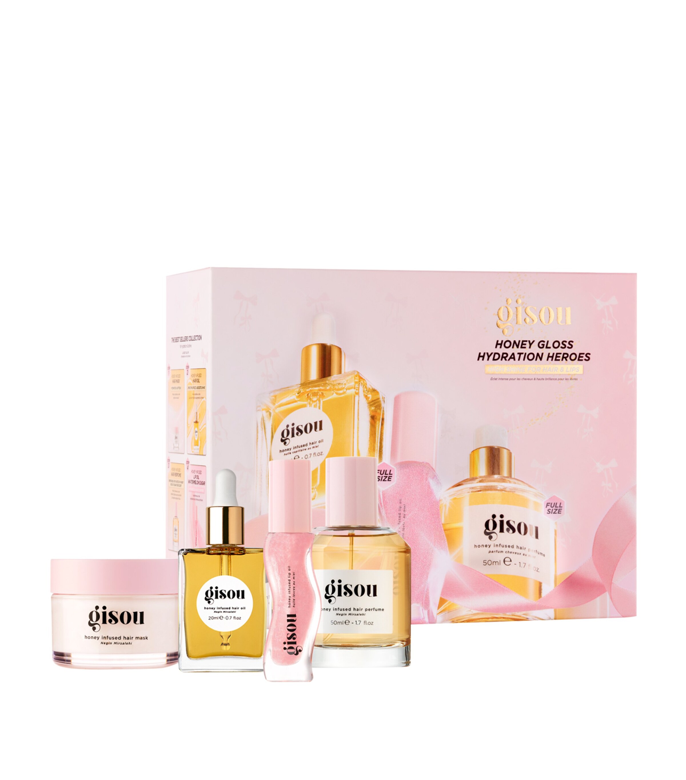 Gisou Honey Gloss Hydration Heroes Gift Set | Harrods UK