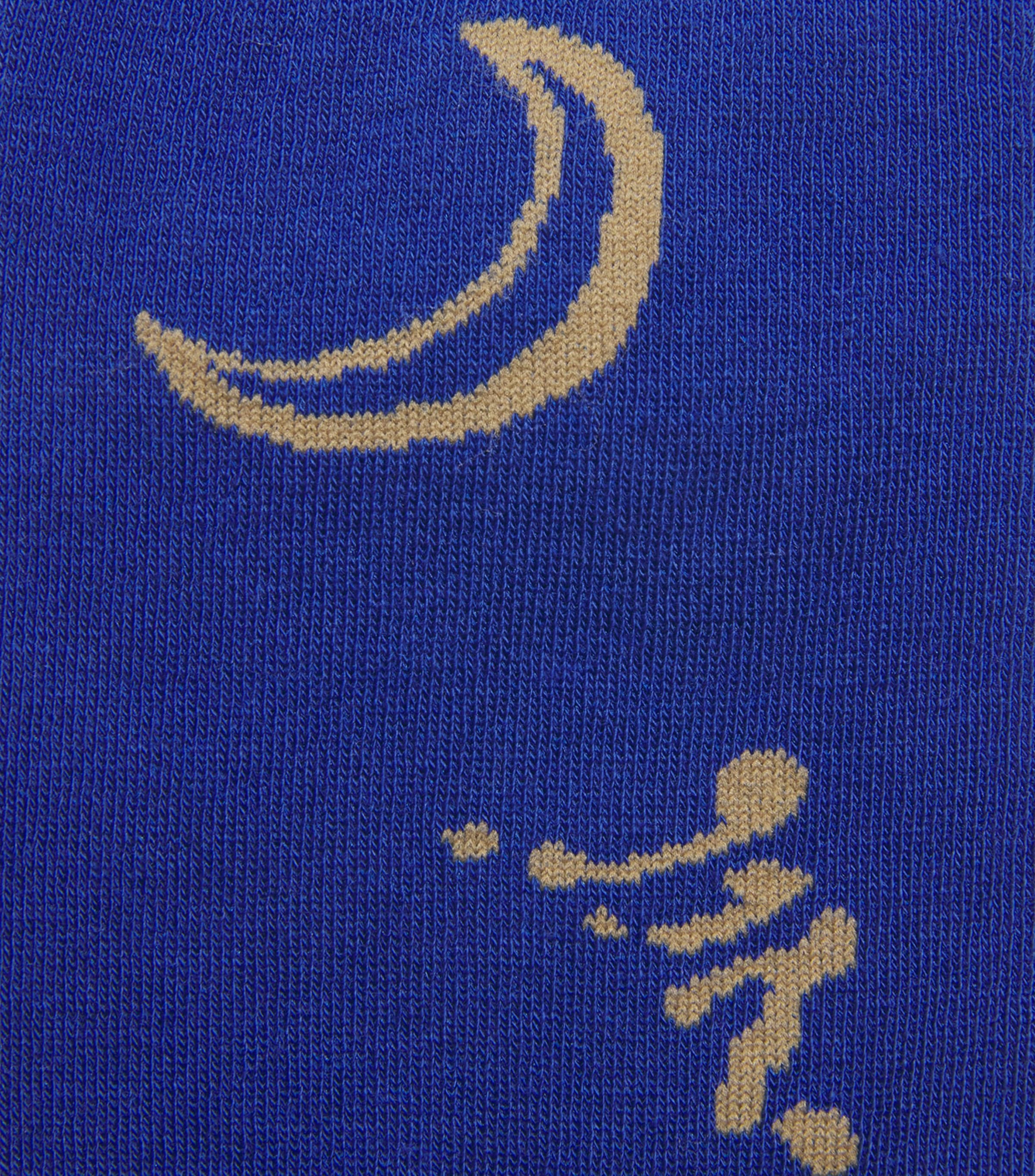 Paul Smith Mens Cotton-Blend Ink Spot Celestial Socks Blue Image 2