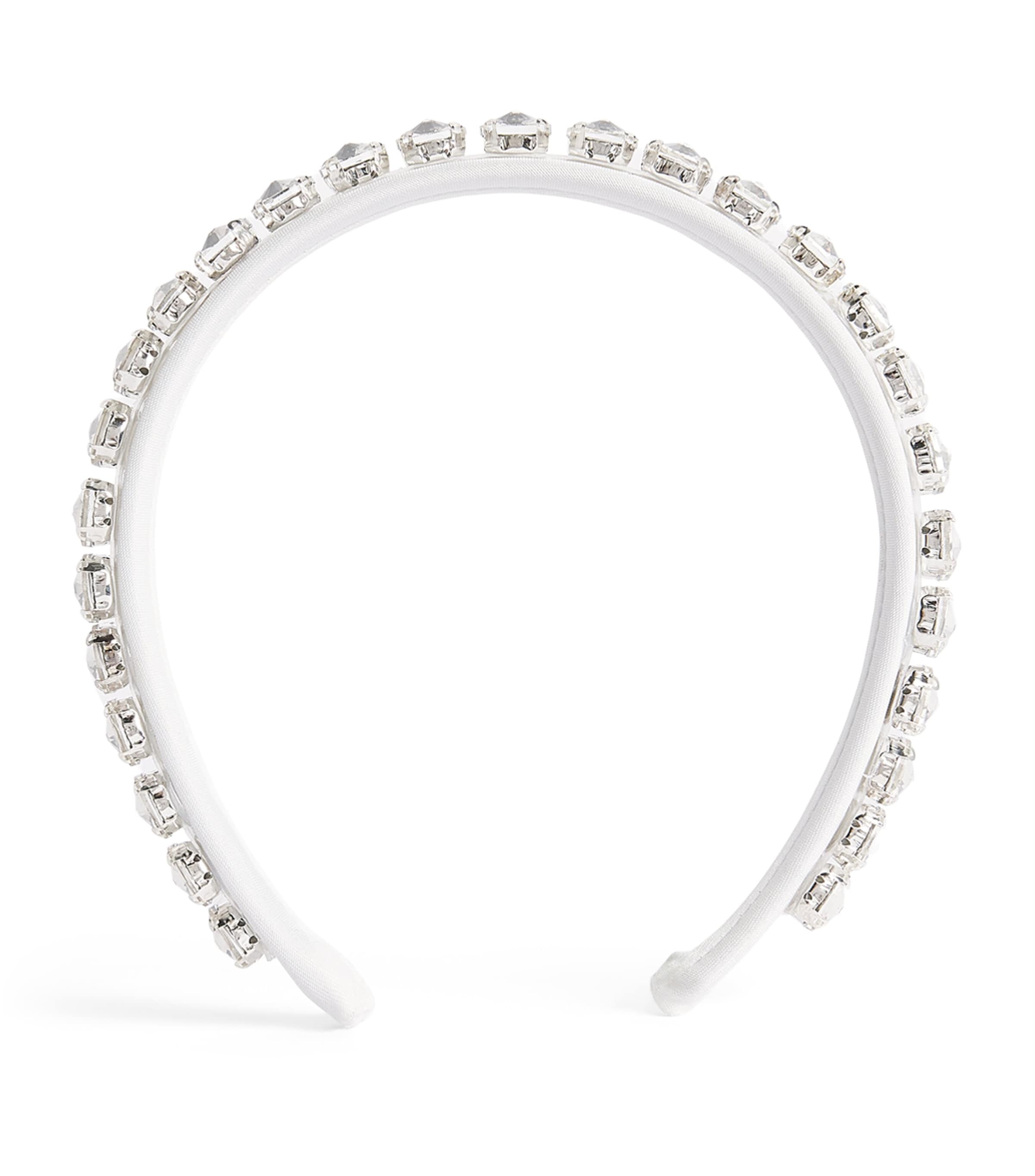 Mama Luma Crystal-Embellished Headband Ecru Image 1