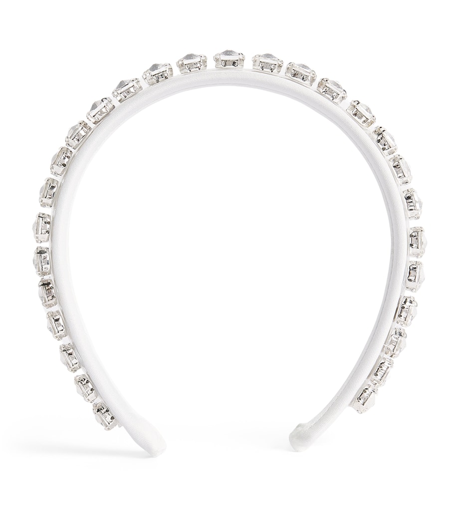 Mama Luma Crystal-Embellished Headband Ecru Image 1