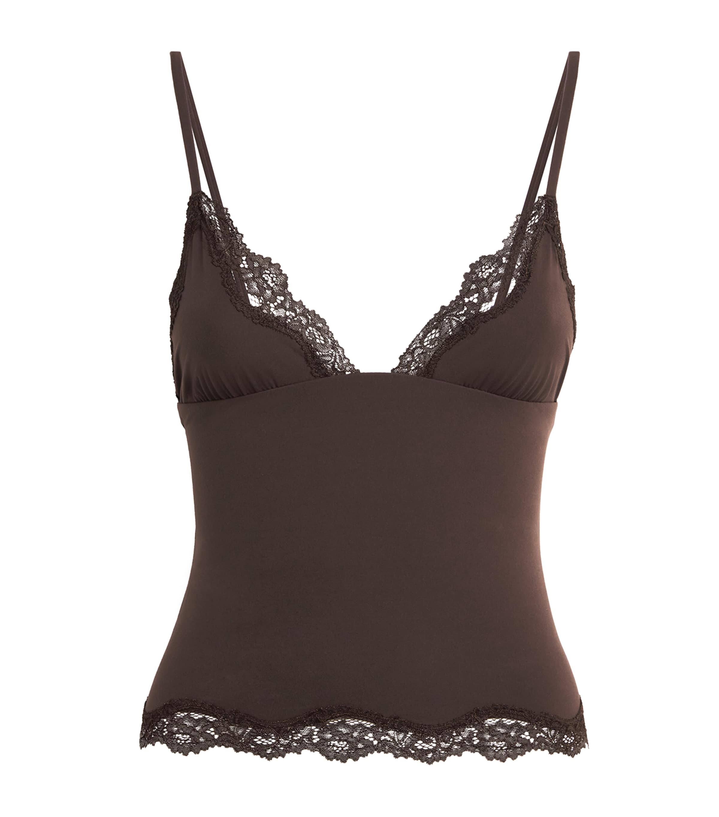 Fits Everybody Lace-Trim Cami ESPRESSO Image 1