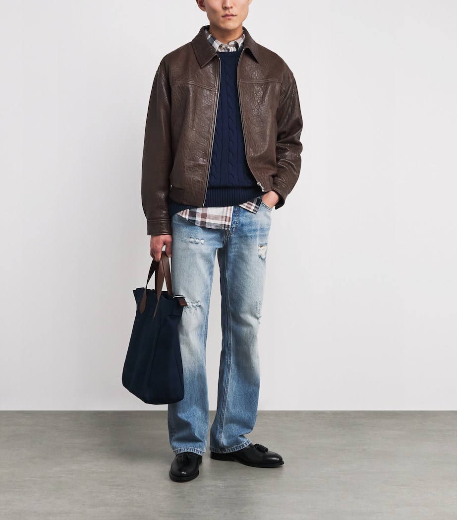 Cotton Cable-Knit Sweater BRIGHT NAVY Image 2