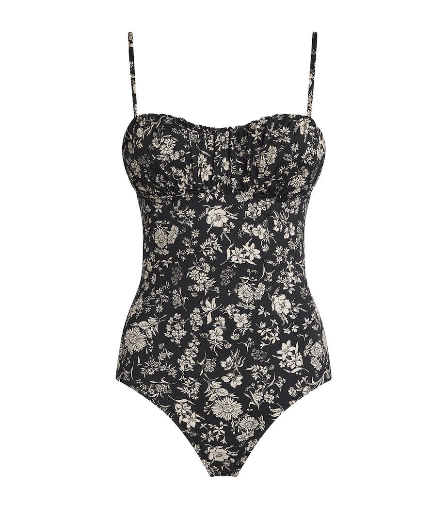 Ruched Floral Dalila Swimsuit MIDBL MIDNIGHT Image 1