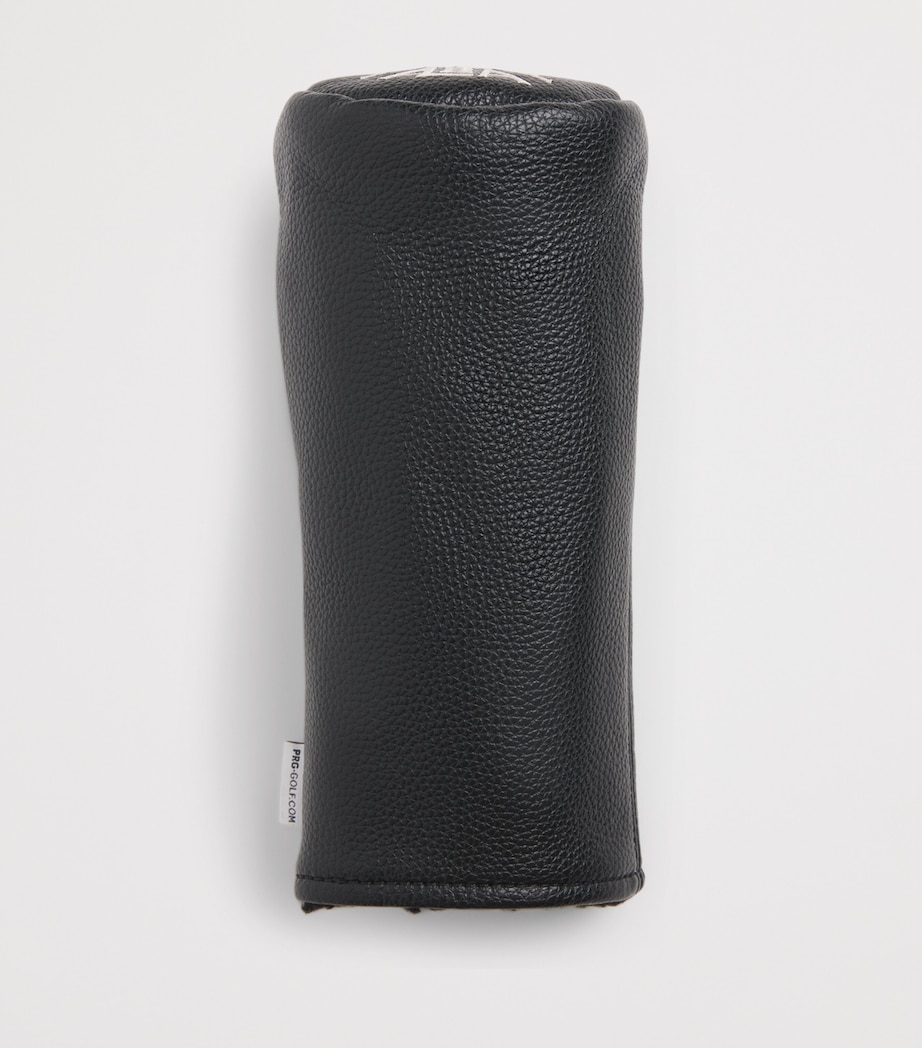 Alba Mens Leather Barrel Fairway Headcover Black Image 2
