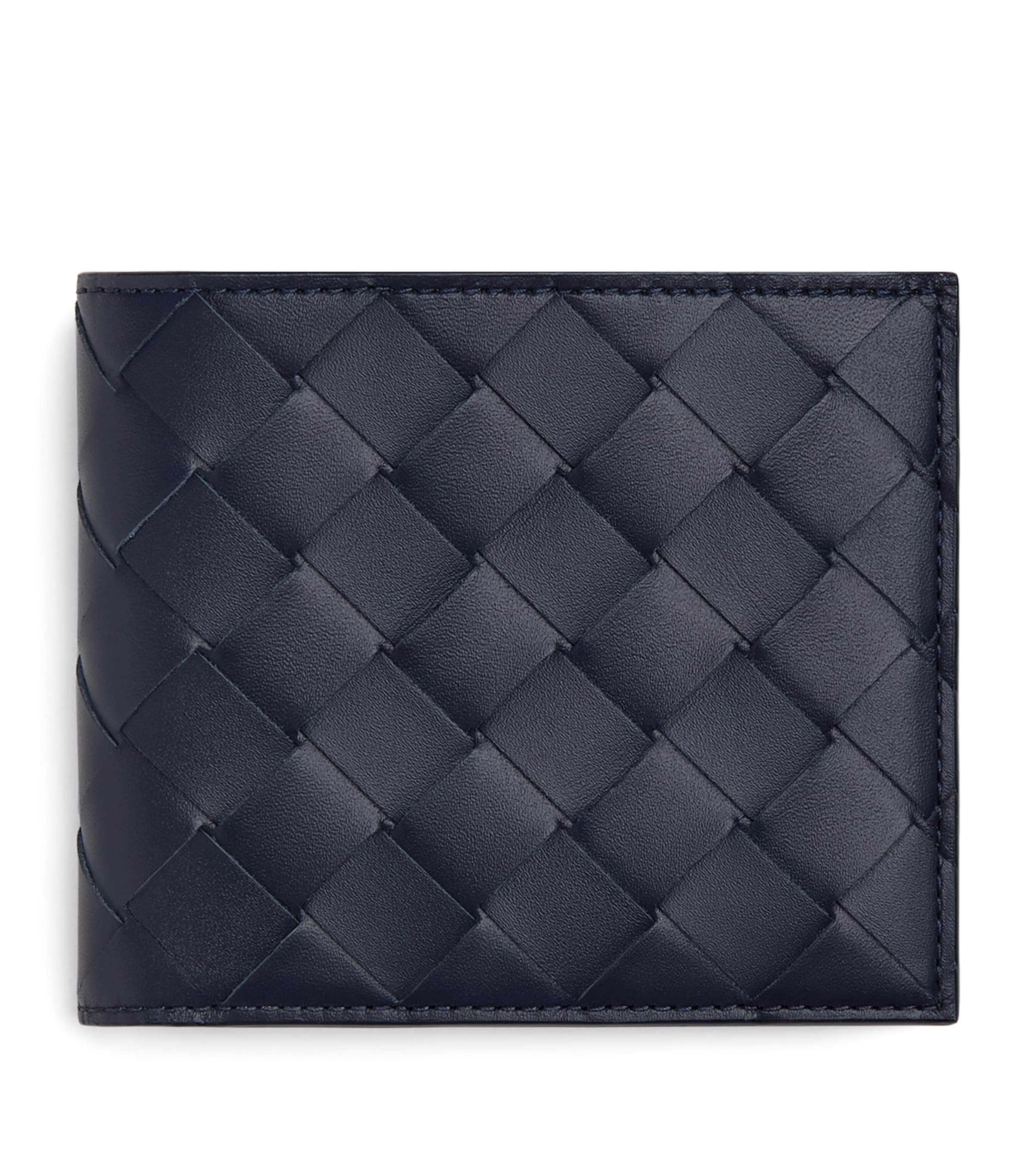 Bottega Veneta Leather Intrecciato Bifold Wallet Image 1
