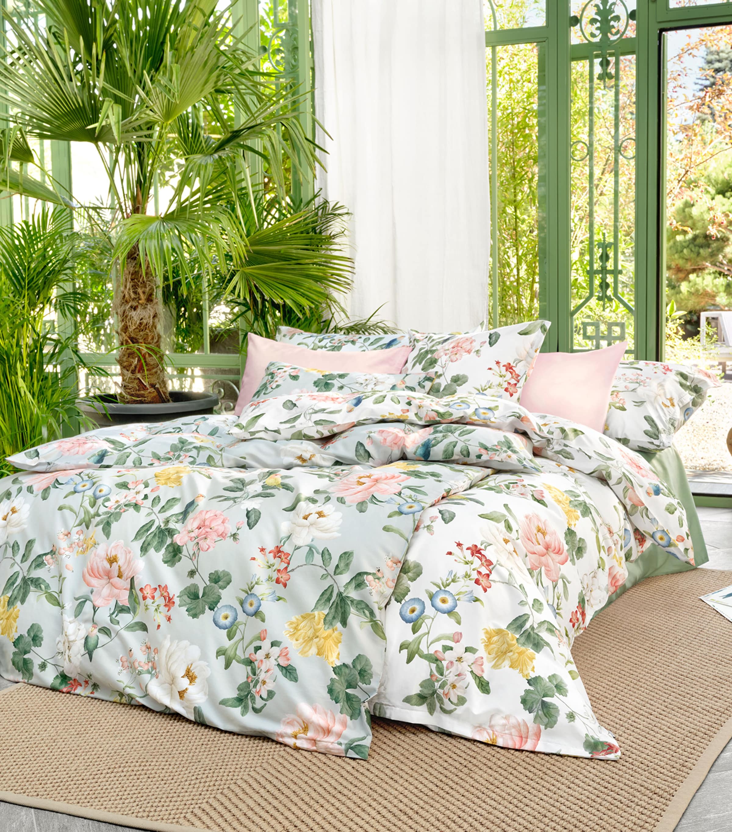 Shop Schlossberg Floral Artemis-noblesse King Duvet Cover In White