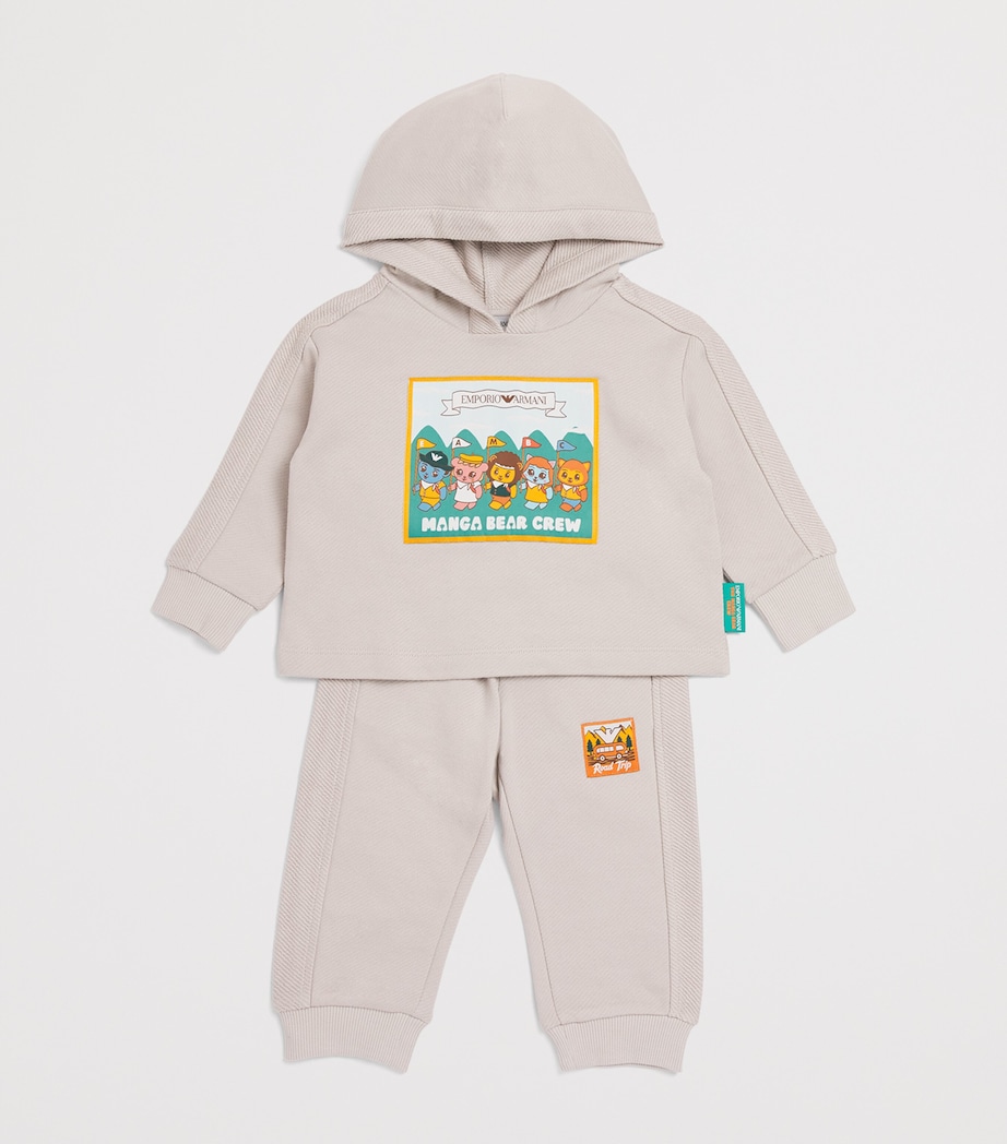 Cotton Manga Bear Crew Hoodie (6-36 Months) U8140 NAC CLOUDS Image 3