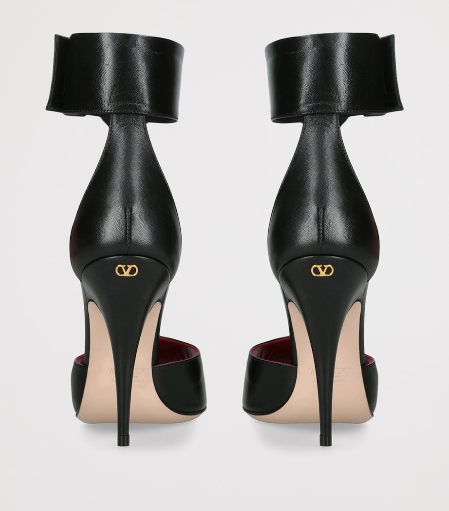 Leather Drip Rose Sandals 105 BLK/OTHER Image 2