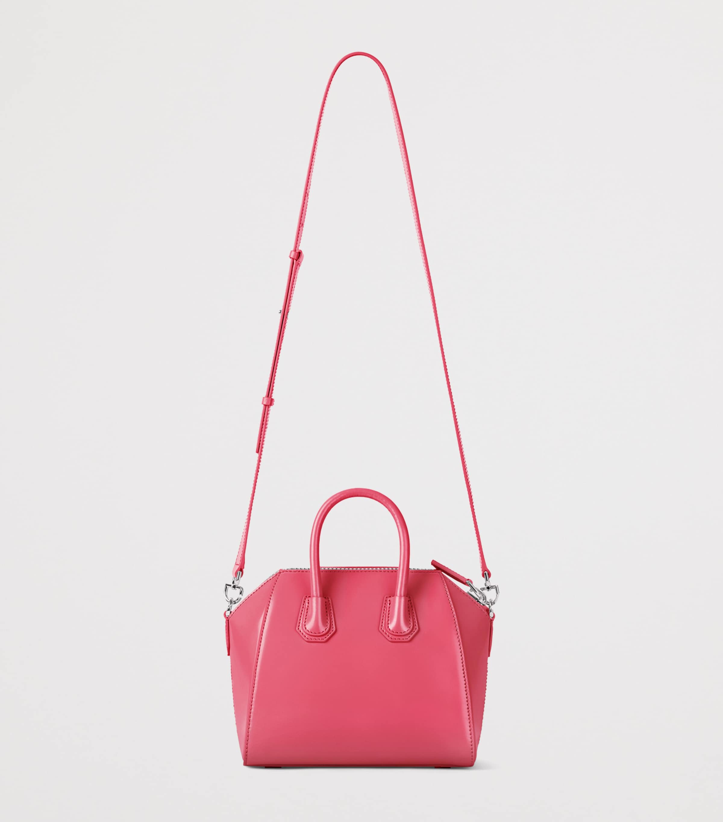 Mini Leather Antigona Top-Handle Bag BRIGHT PEACH Image 3