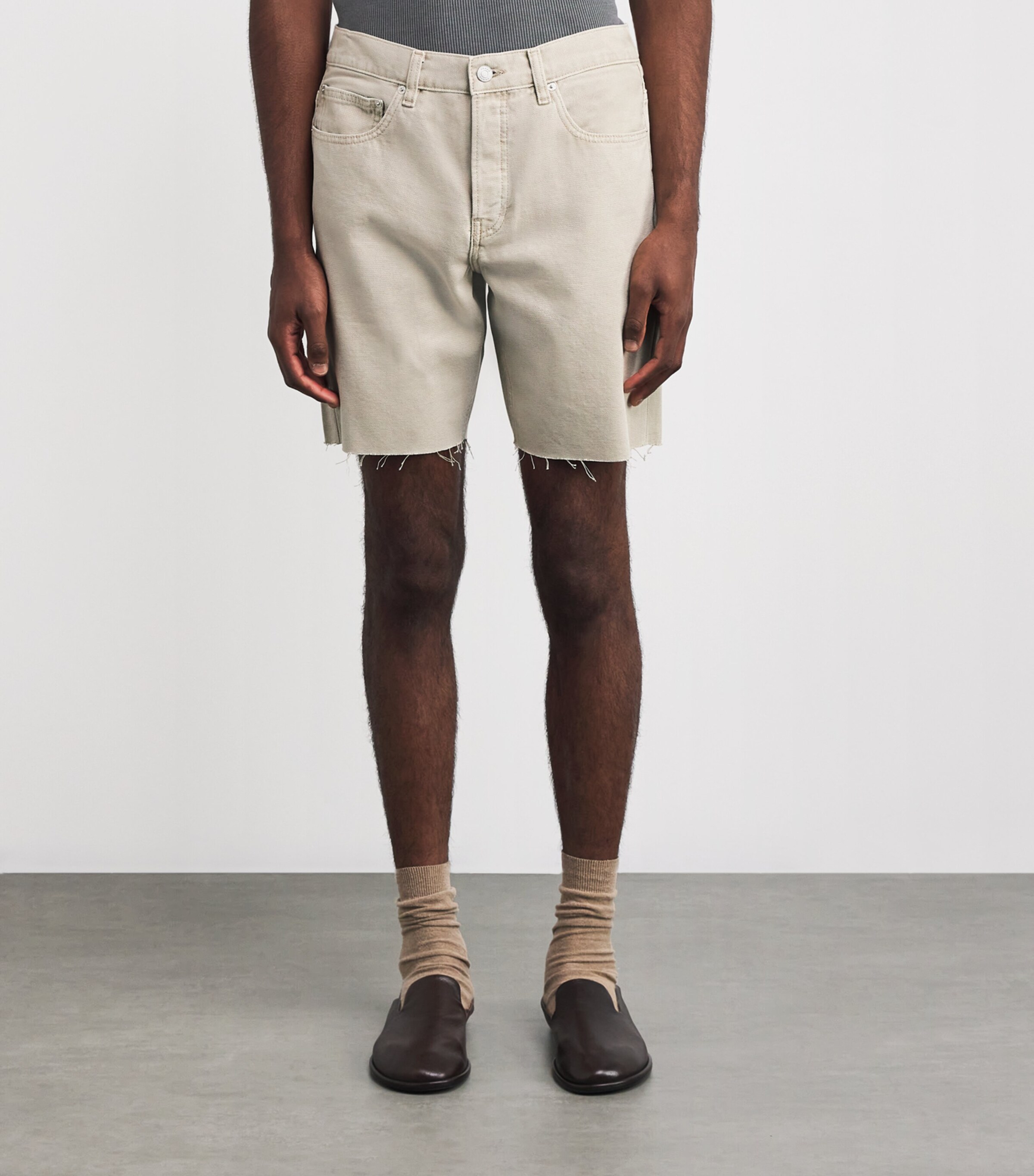 Raw-Hem Shorts BEACH SAND Image 3