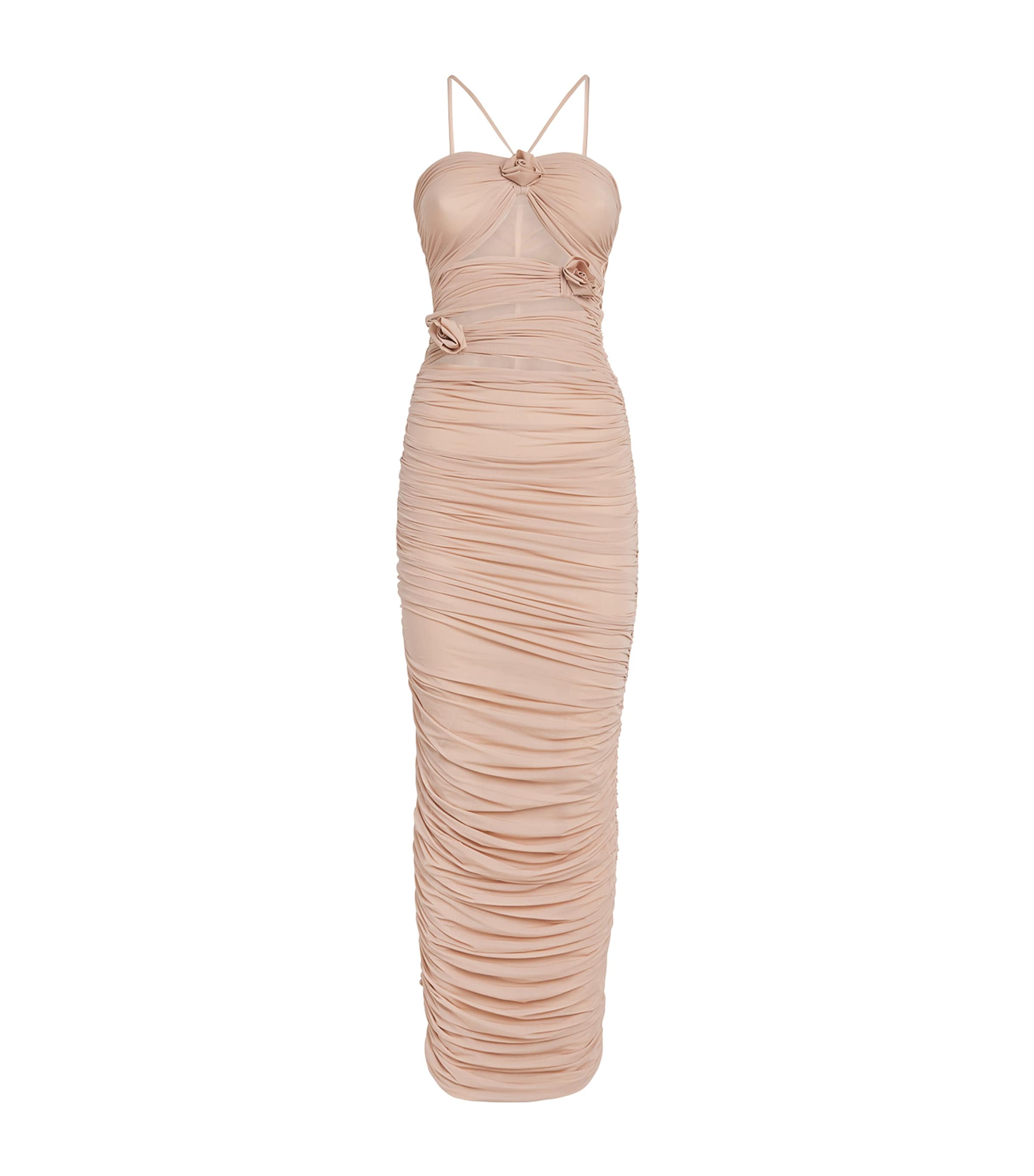 Maygel Coronel Cut-out Veranera Maxi Dress In Pink