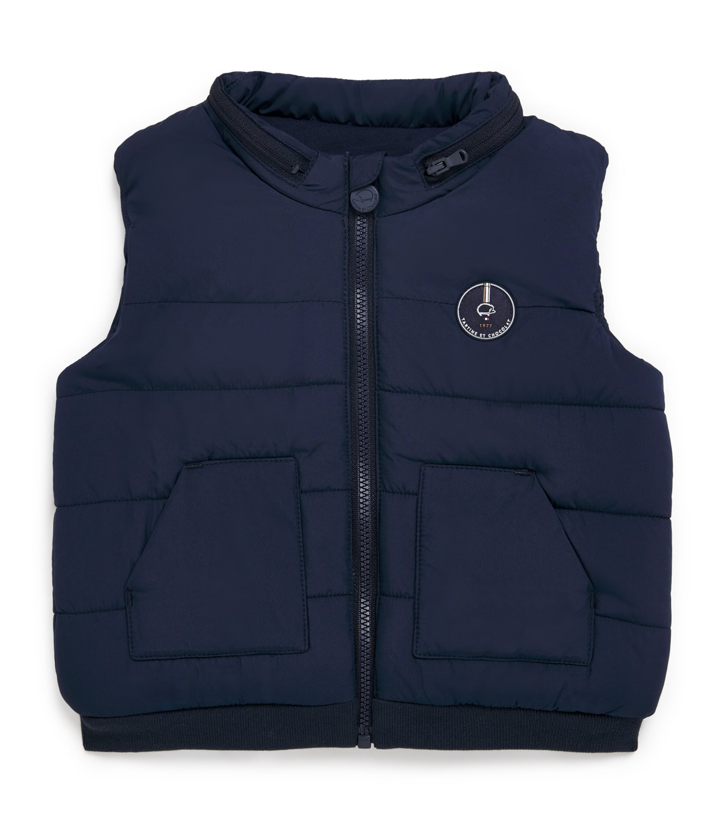 Tartine Et Chocolat Padded Gilet In Blue