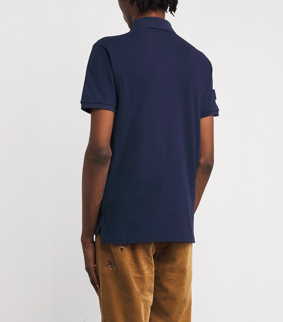 Polo Ralph Lauren Mens 20th Anniversary Crest Polo Shirt Navy Image 4