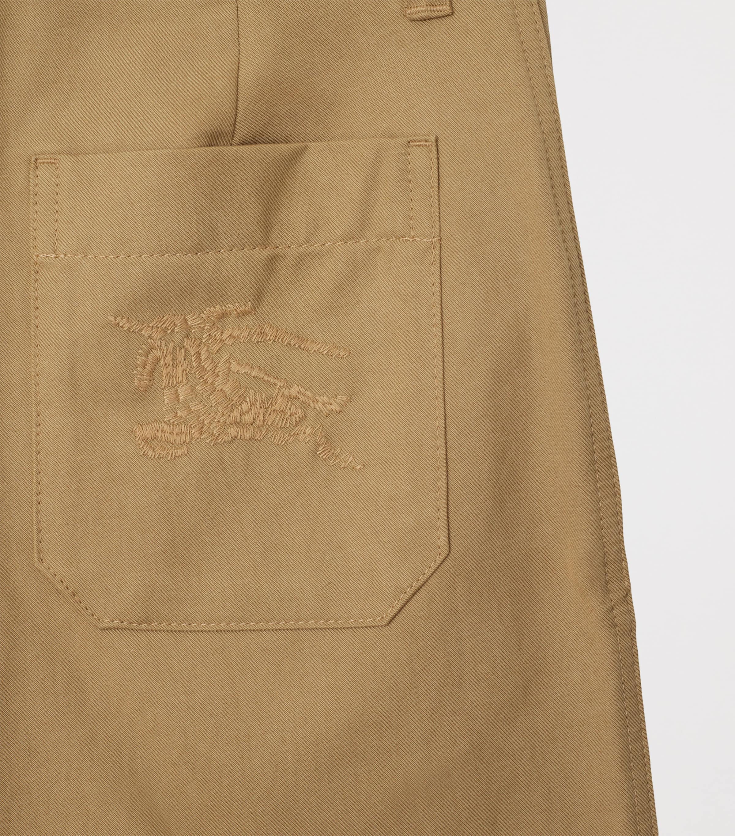 Burberry Kids Beige Equestrian Knight Design Shorts (3-12 Years