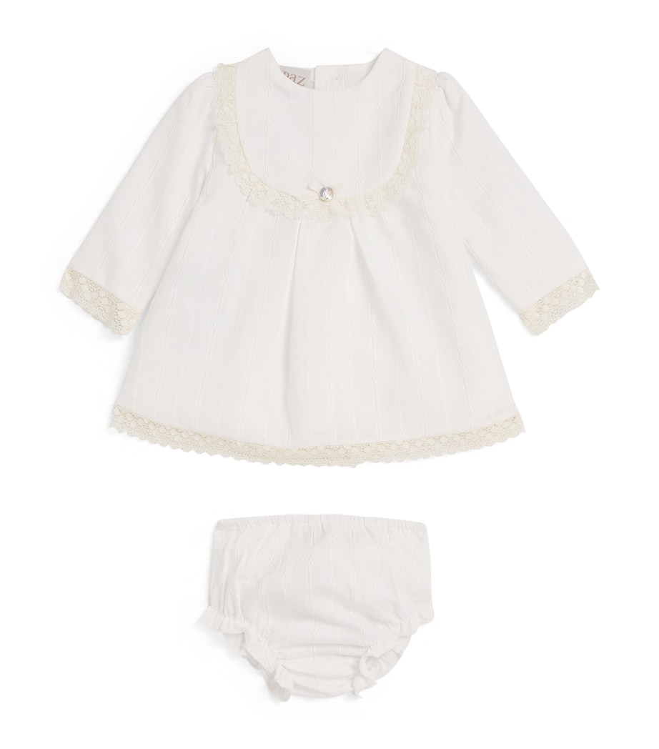 Cotton-Blend Lace Dress and Bloomers Set (1-24 Months) 60 T2020 Image 1