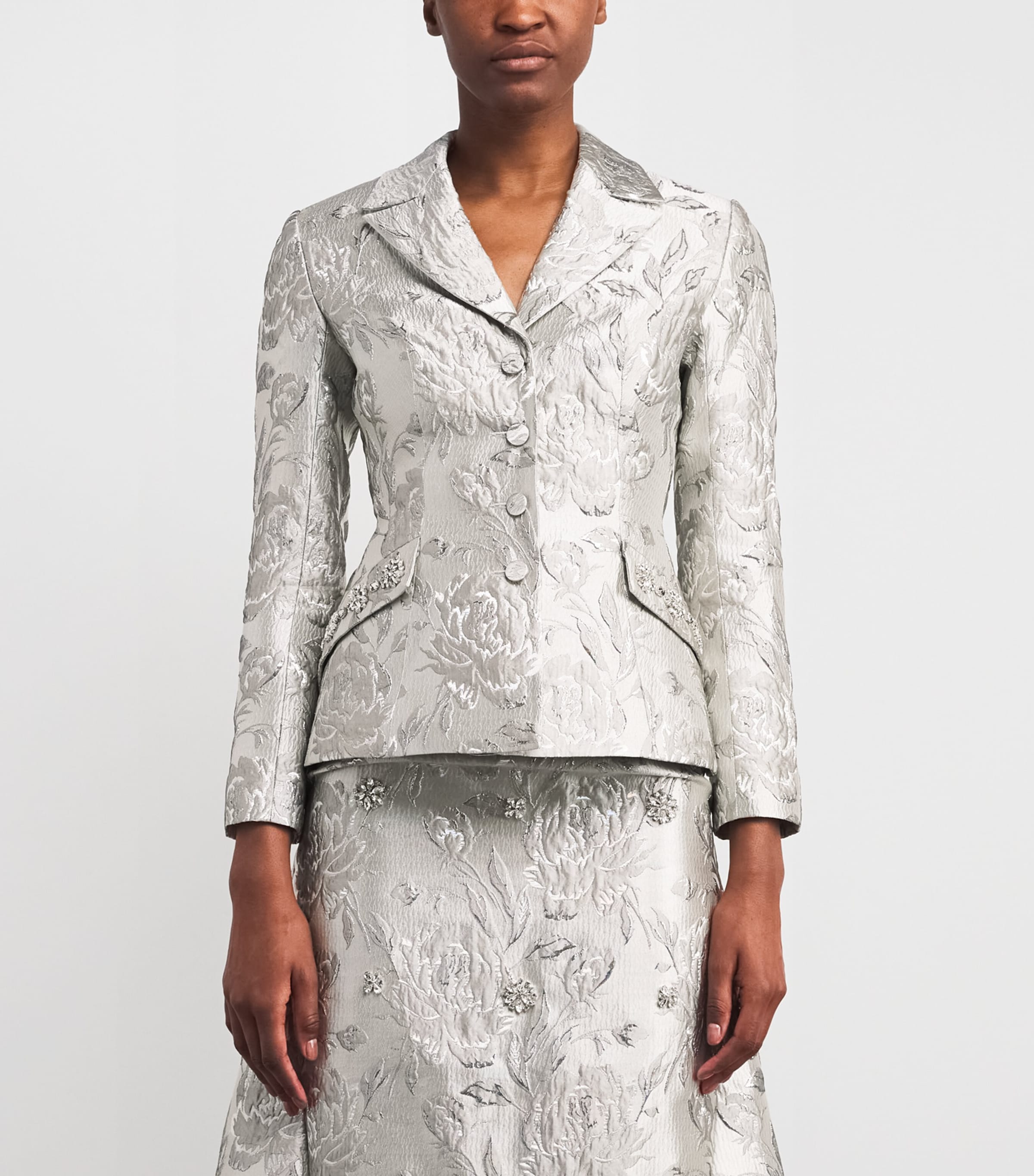 Jacquard Gill Blazer SILVER Image 3