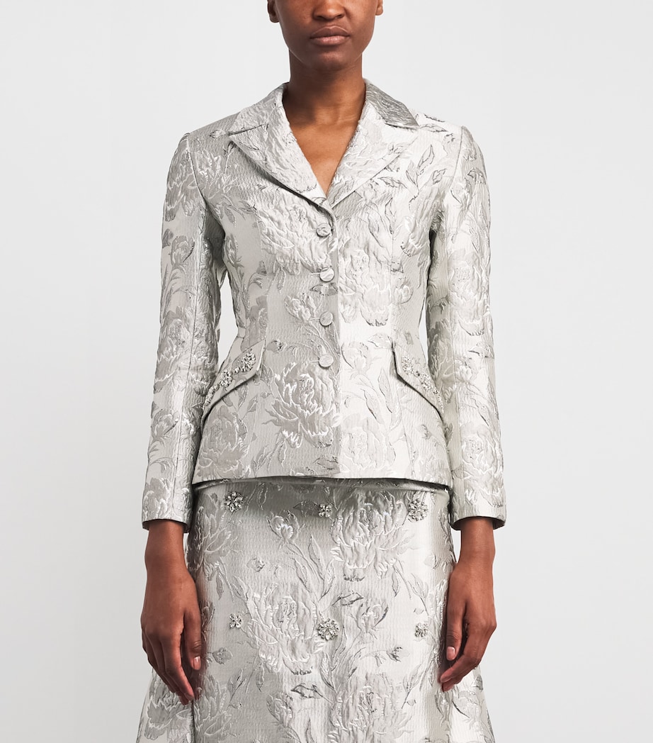 Jacquard Gill Blazer SILVER Image 3